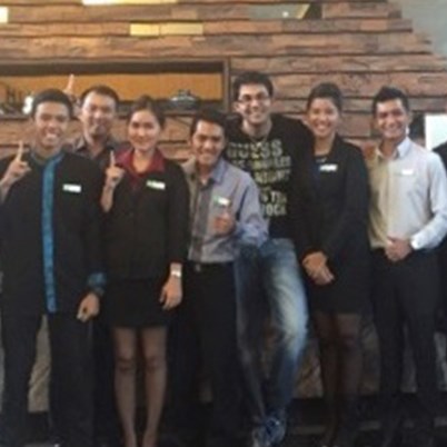 Group photo of Sushant and team