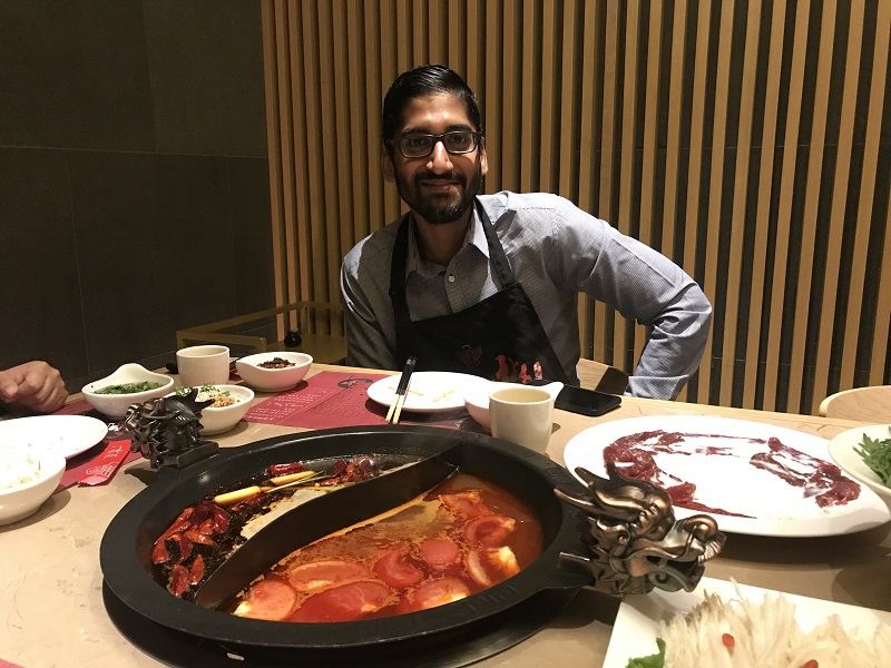 Shane with a hotpot